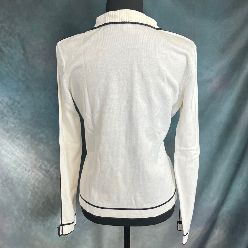 Annika Cutter & Buck Women's Small Full Zip Mock Neck‎ Track Jacket 100% Cotton - Picture 5 of 9